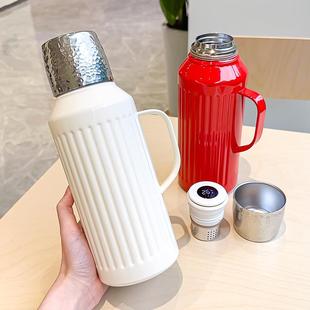 焖茶壶家用泡茶专用保温壶316不锈钢智能显温办公室大号茶水分离