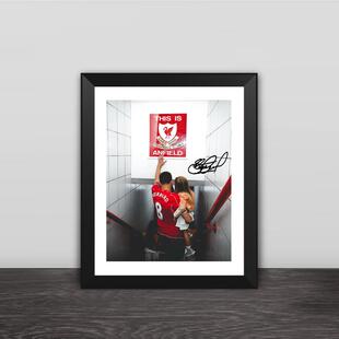 利物浦杰拉德告别背影款实木装饰相框照片墙桌摆挂框摆件家居壁画