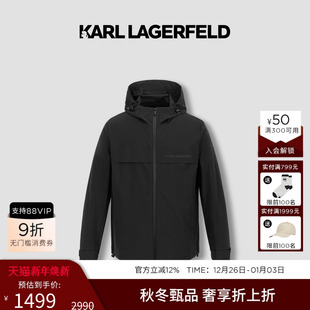 老佛爷男装 新品 潮牌 LAGERFELD轻户外连帽休闲夹克外套25秋季 KARL
