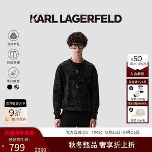 套头衫 KARL 长袖 新款 老佛爷 LAGERFELD卡尔拉格斐2024冬季