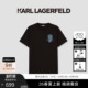 新品 T恤2026年夏季 老佛爷男 LAGERFELD棉质印花刺绣烫钻短袖 KARL