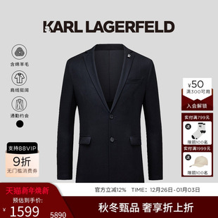 商务正装 KARL 羊毛两粒扣西服外套男士 款 老佛爷卡尔 LAGERFELD四季