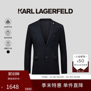 西服西装 男士 外套老佛爷卡尔拉格斐 LAGERFELD绵羊毛商务正装 KARL