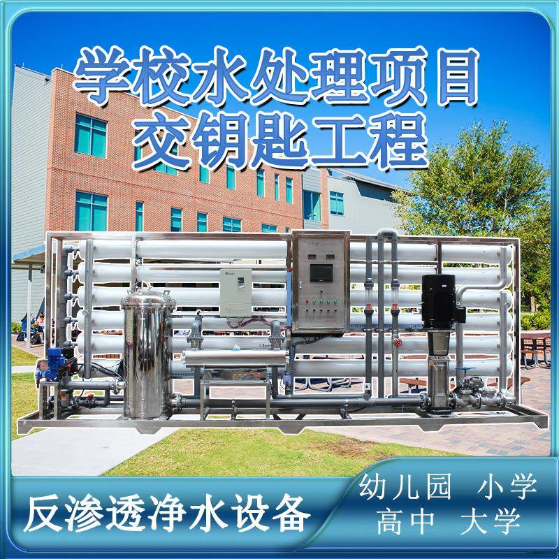 学校水处理项目交钥匙工厂校园幼儿园饭堂体育馆水处理反渗透设备