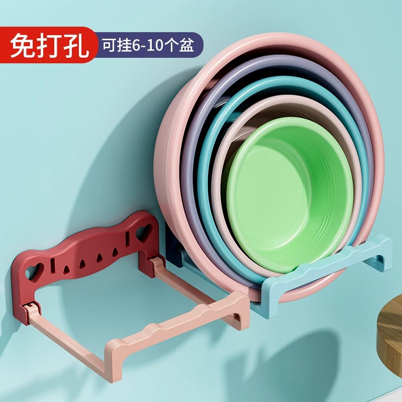 免打孔折叠壁挂浴室脸盆架