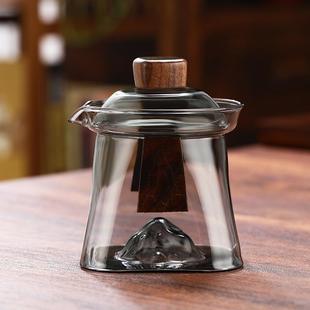 盖碗泡茶杯大号不烫手三才碗办公家用功夫茶具单个玻璃茶碗手抓壶