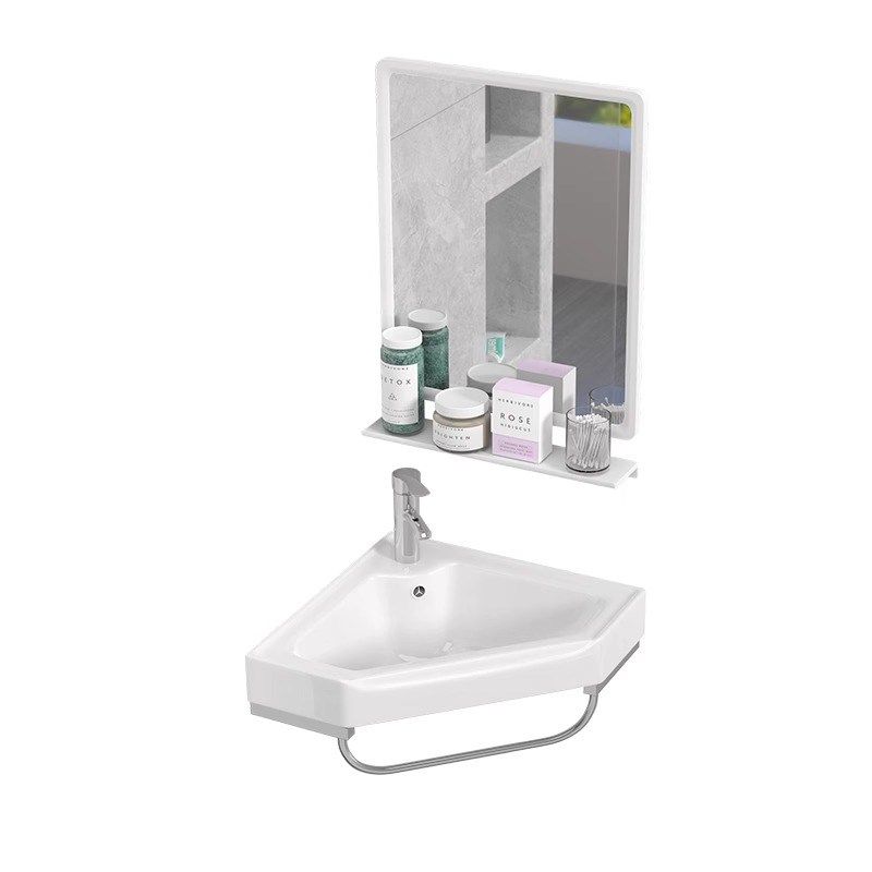 三角盆洗手盆洗脸盆转角迷你洗脸池卫生间陶瓷洗漱台小户型小尺寸