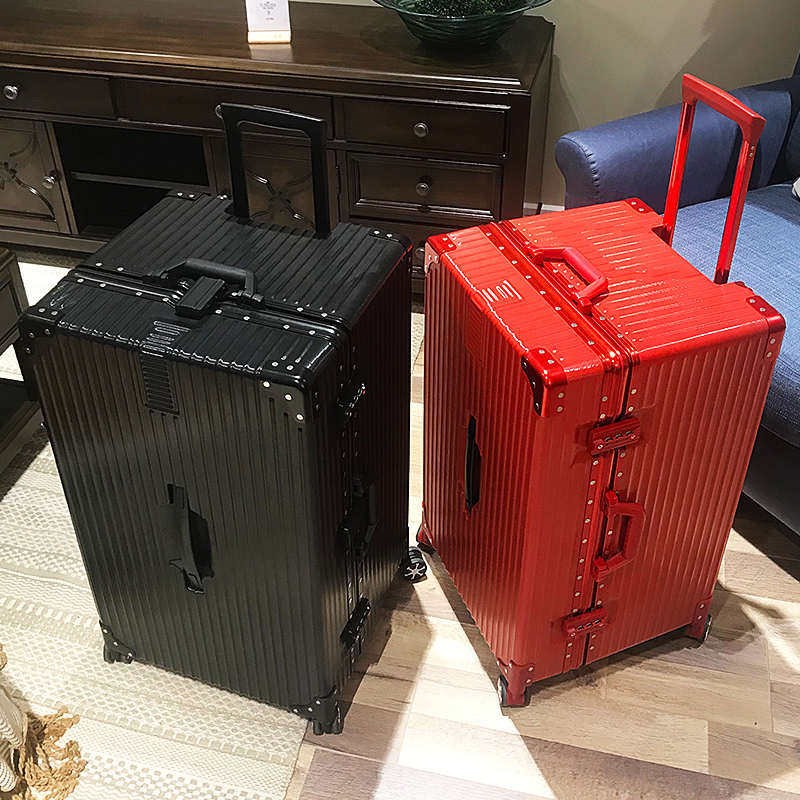 29寸超大容量加厚铝框密码箱拉杆箱ins网红旅行箱女行Z李箱万向轮
