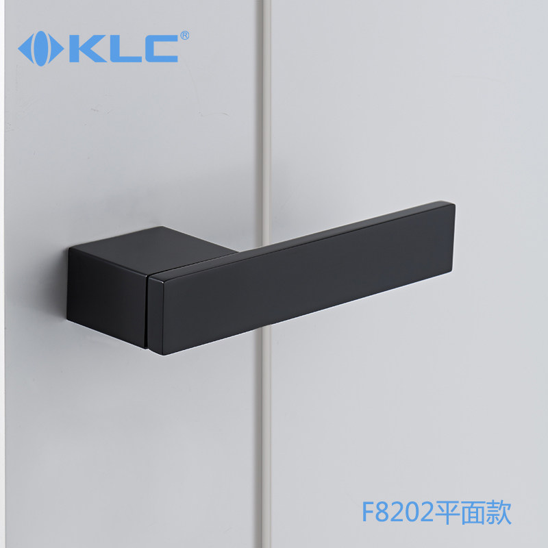 KLC意式极简门锁磁吸静音可镶嵌岩扳皮革木皮生态室内卫生间门锁