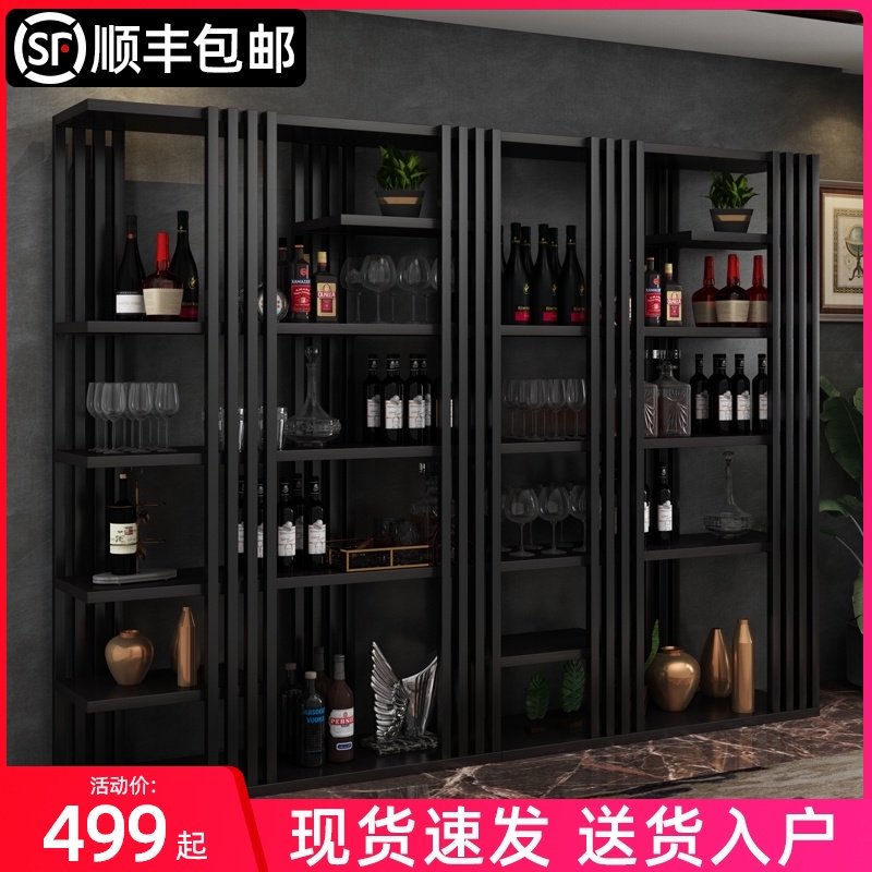 工业风酒架置物架落地红酒柜展示架吧台置物架餐厅墙上酒柜酒架子