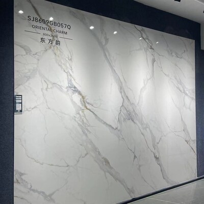 800x2600广东岩板大板新款客厅背景墙现代简约T亮纯色影视墙板材