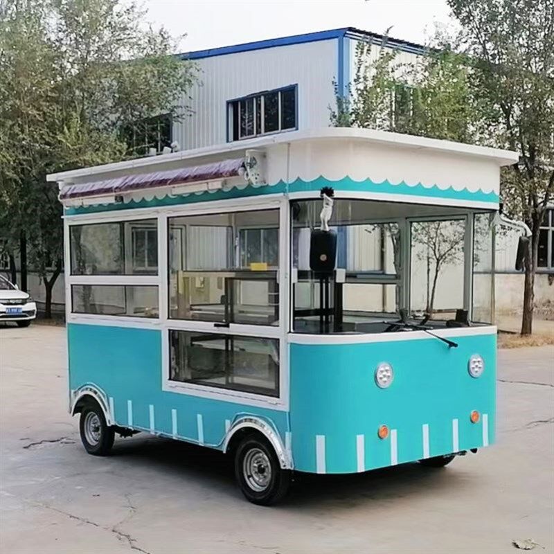 移动餐车美食电动咖啡移动餐车夜市锁骨摆摊商业冷饮奶茶四轮油炸