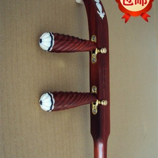 紫檀秦腔板胡杆卷书头平头秦腔扁杆高音带紫檀滑道腰码千斤小胡杆