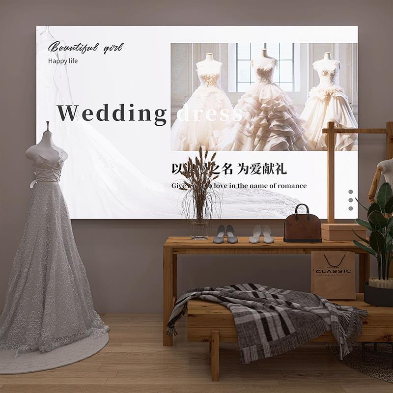 婚纱店灯箱广告影楼婚庆礼服馆定制婚礼网红氛围感服装店发光招牌