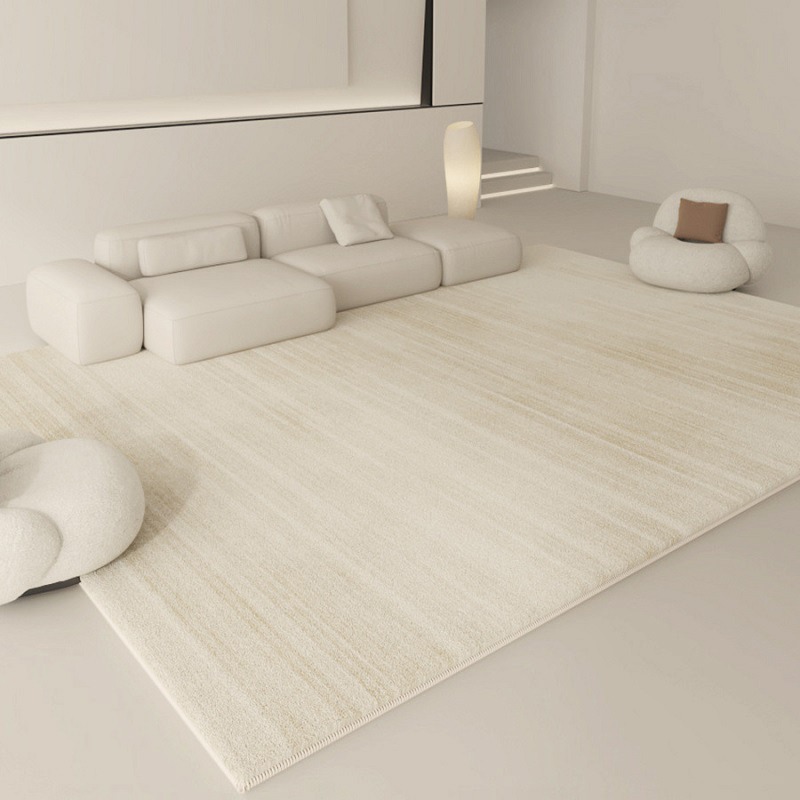 米色地毯主卧室床边毯高级感客厅茶几地垫家用奶油风床尾床前地毯