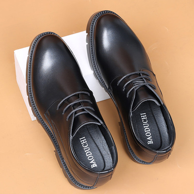 春秋商务特高内增高皮鞋12厘米10cm68高跟男鞋正装绅士厚底