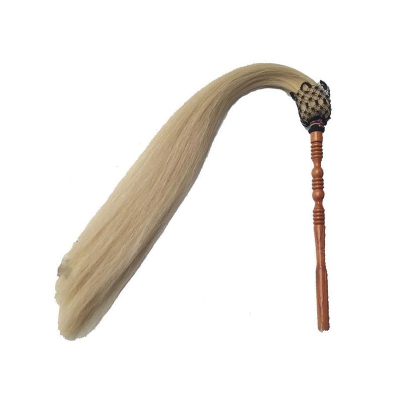 真马尾太极拂尘蝇甩子法器道具浮尘道士用品太监佛尘扫掸子浮沉