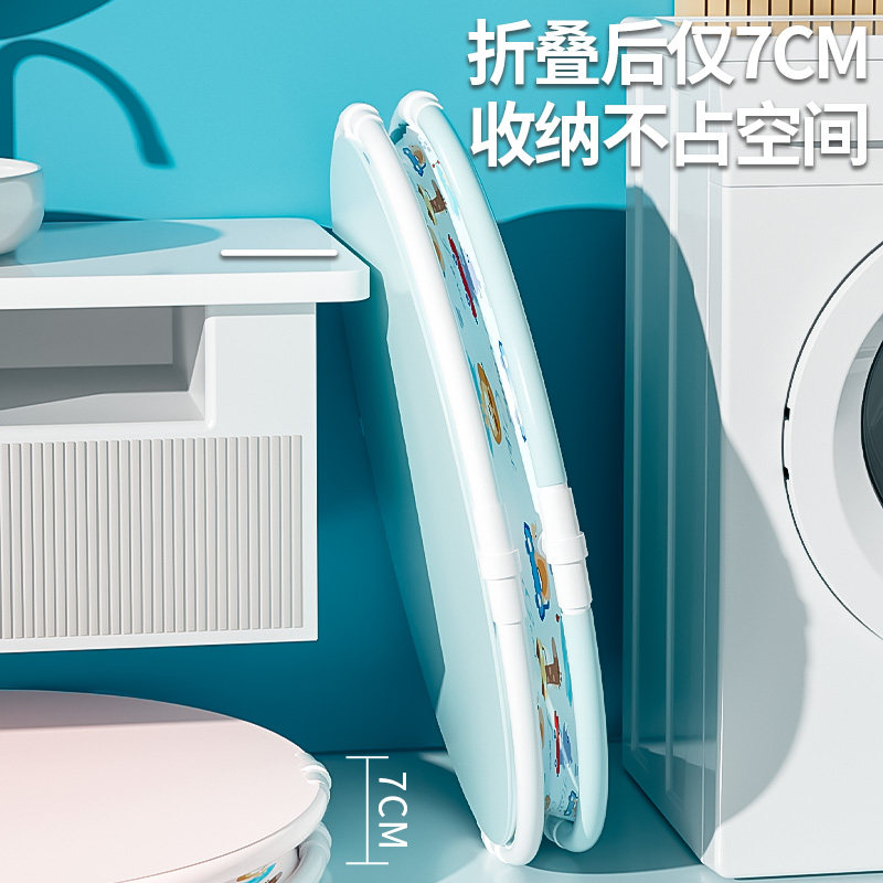 婴儿游泳桶家用儿童泡澡桶宝宝洗澡桶可折叠浴桶新生儿沐浴桶可坐