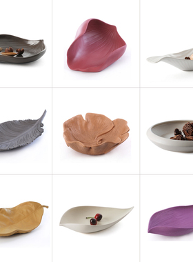 现代简约样板房家居装饰品摆件民宿陶瓷果盘收纳摆盘餐桌茶几摆设