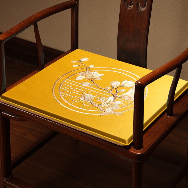 新中式红木椅子坐垫客厅实木家具圈椅太师椅垫餐椅凳子垫屁垫防滑
