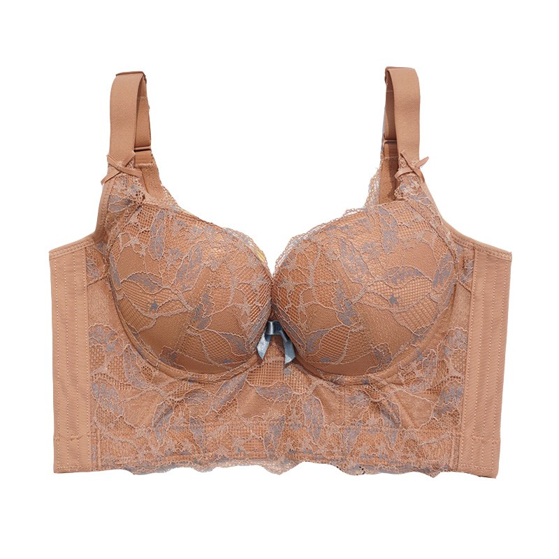 小胸调整型内衣平胸聚拢收副乳防下垂加厚显大不空杯上薄下厚文胸