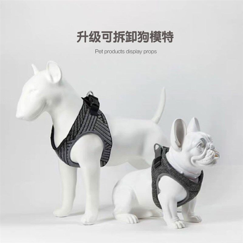 狗道具宠物服装架展示模特玻x璃钢材质升级可拆卸款陈列摆件牛头
