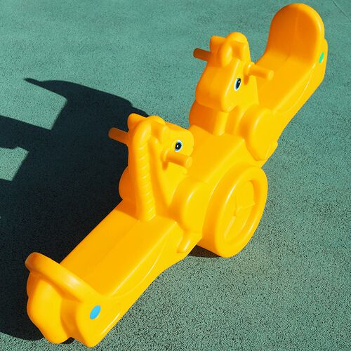 幼儿园室内外跷跷板儿童跷跷板双人翘翘板宝宝木马玩具塑料摇摇马