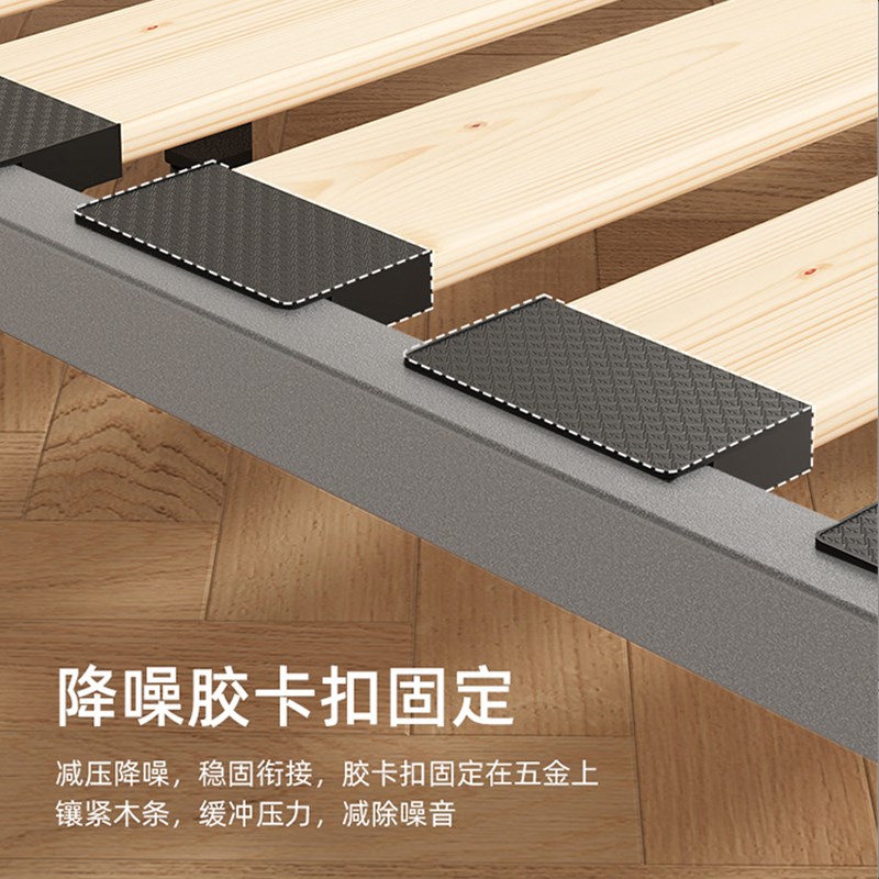 榻榻米专用排骨架多功能可折叠床架加密实木M钢架定制款床架可定
