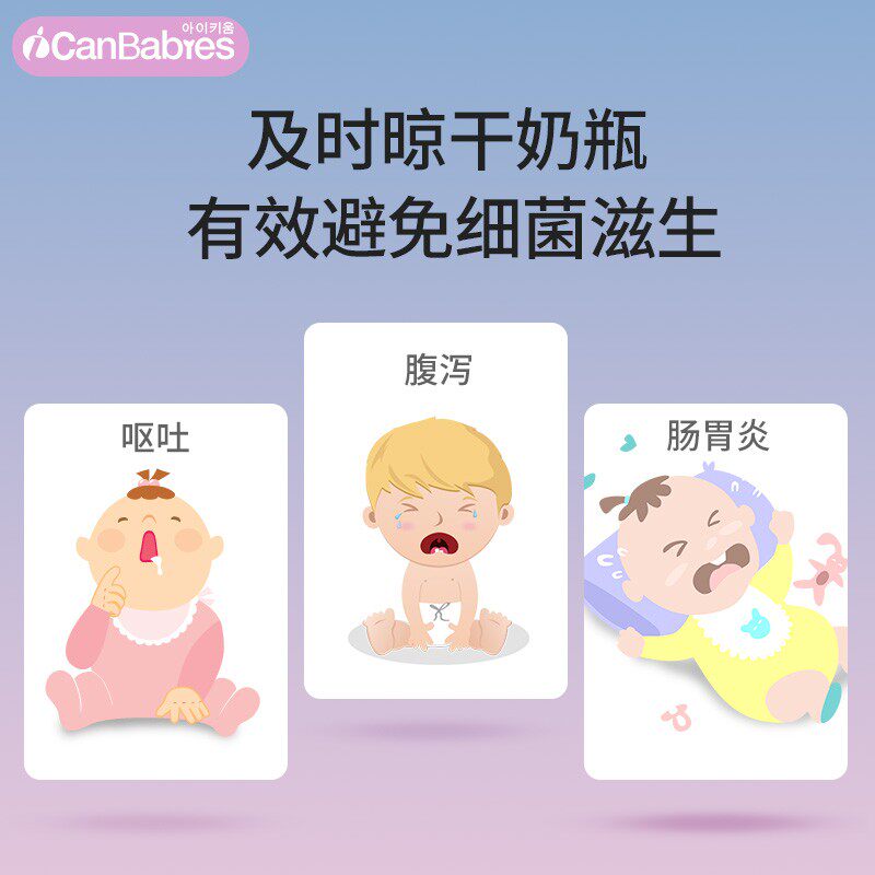 婴儿奶瓶沥水架放奶瓶刷晾干杯架沥干架子干燥支架置物架韩国艾灿