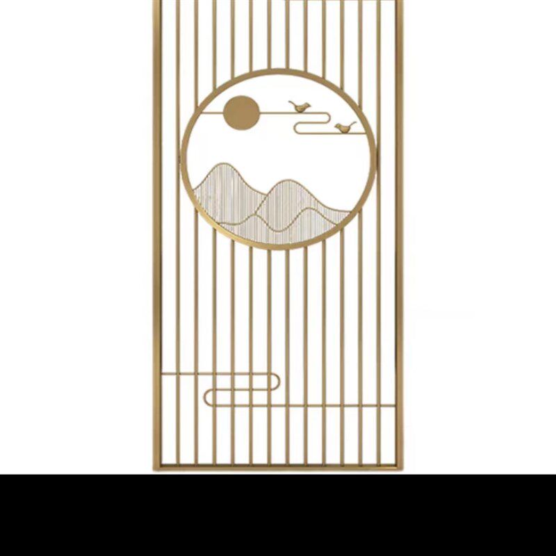 铁艺屏风隔断客厅入户玄关办公室隔断墙简约现代茶室餐厅一体定制