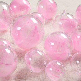 热卖1W+店铺装饰天花板吊顶吊饰羽毛球挂件透明球空心吊球珠宝店