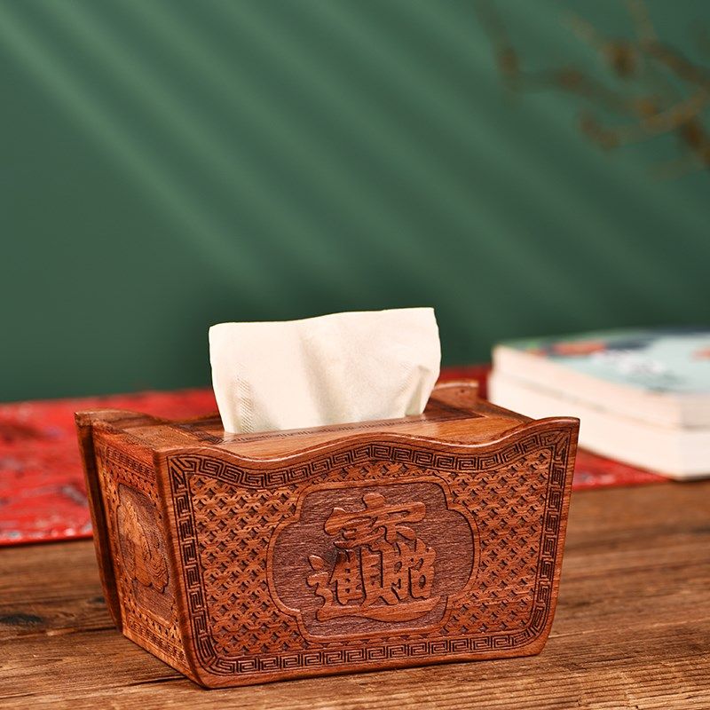 红木纸巾盒缅甸花梨木元宝形盒大果紫檀榫卯结构中式实木餐巾纸盒,收纳整理,纸巾盒,淘宝优惠券,粉丝福利购,淘宝优惠卷