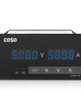 CSEU40-VA双数显电流表电压表直流交流继电器上下限报警控制输出