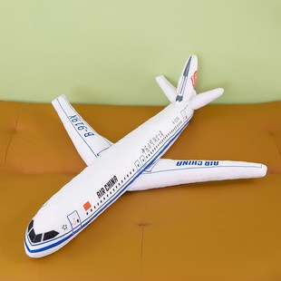 彷真航天飞机模型儿童玩偶公仔布娃娃男生版男孩毛绒玩具睡觉抱枕