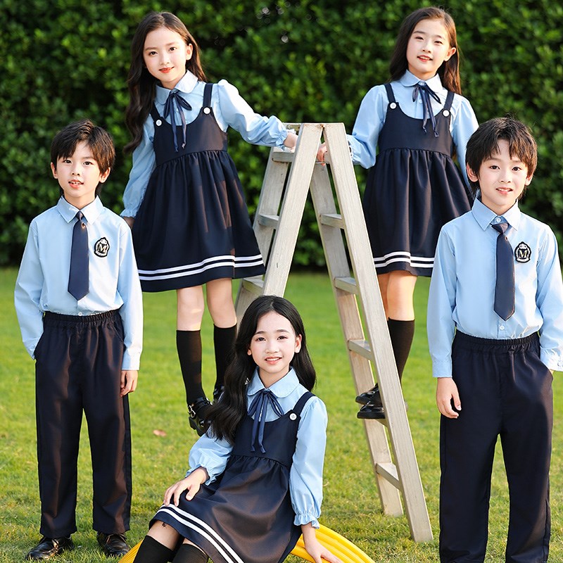 小学生校服春秋装l英伦学院风班服演出套装幼儿园园服春秋装两件
