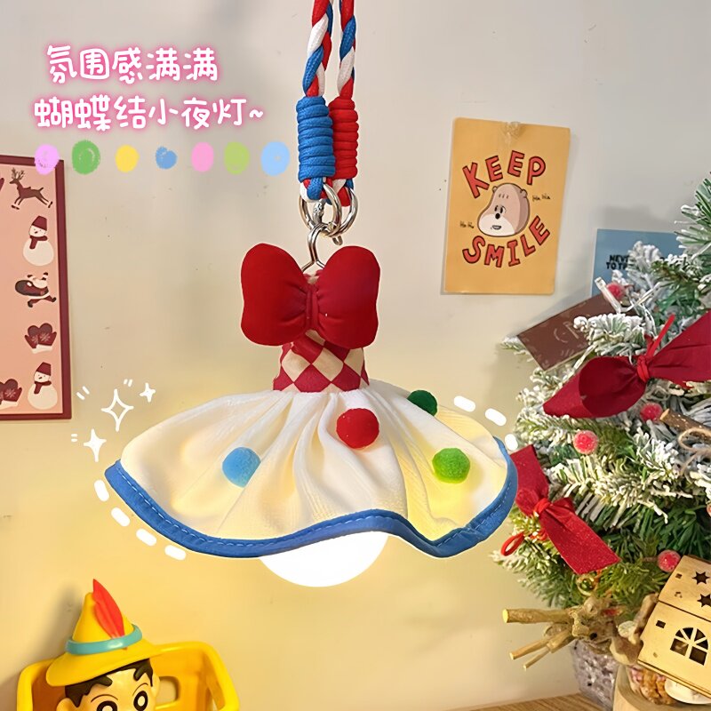 小夜灯悬挂式吊灯儿童卧室床头氛围灯宿舍寝室好物床上用床帘装饰