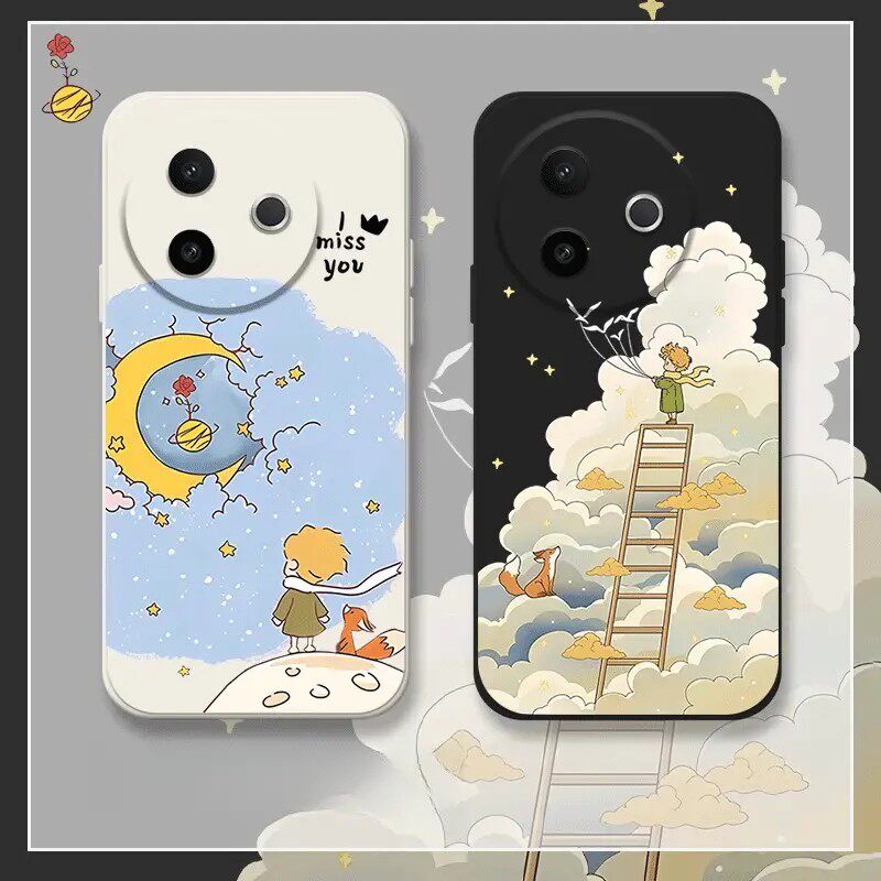 适用于华为mate70手机壳mt60pro云梯小王子魅特Pura70小清新60保时捷p50卡通可爱ULTRA全包畅享20+硅胶套