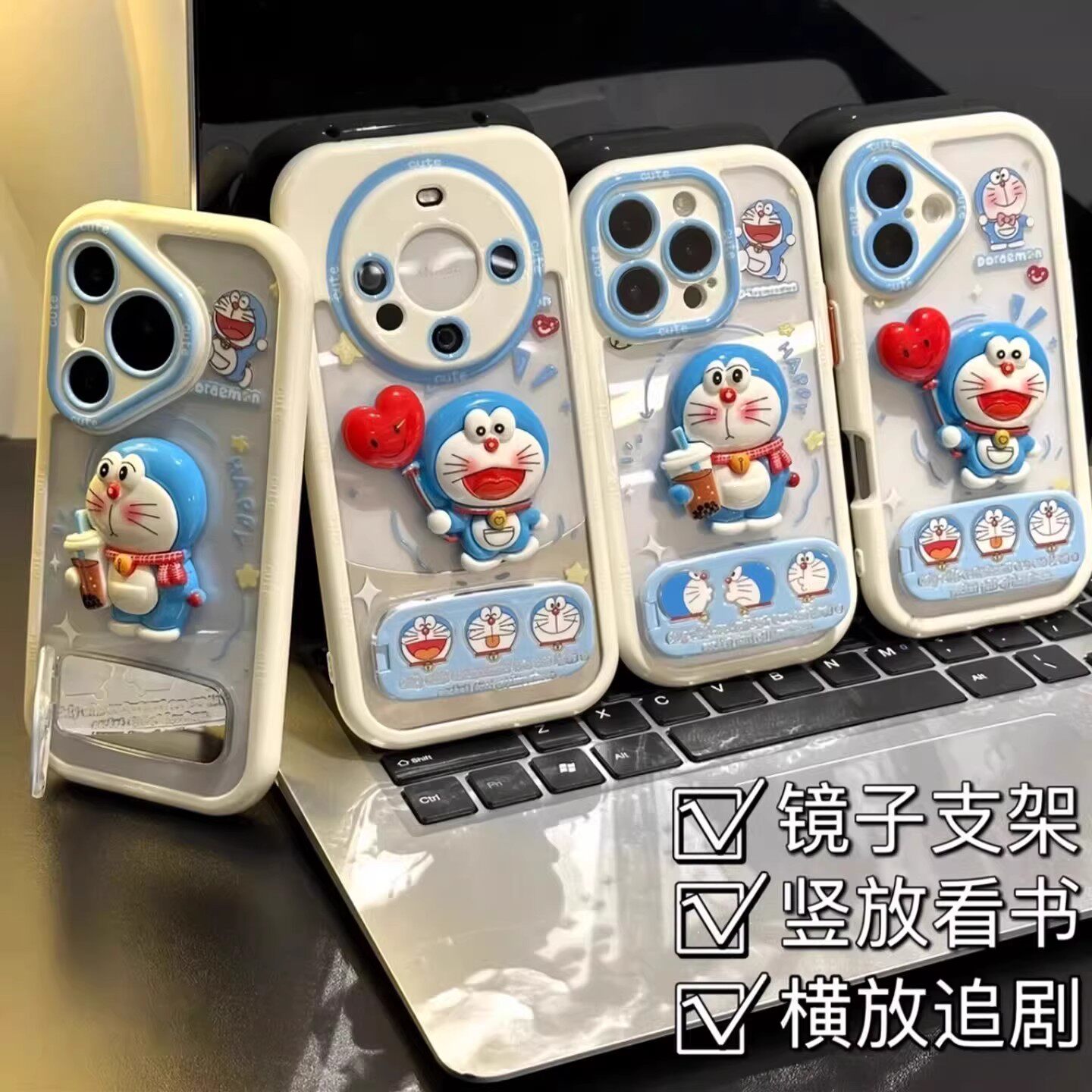 奶茶叮当适用VIVOX200PROMINI手机壳IQOO13公仔Y78可爱X90/80/70奶油壳镜子支架S20/19/18/17/16高级U3X套