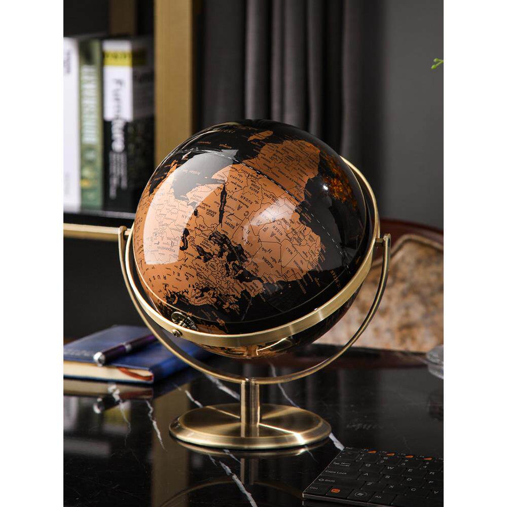 家里高档办公室电脑桌书架地球仪小摆件现代电视柜酒柜轻奢装饰品
