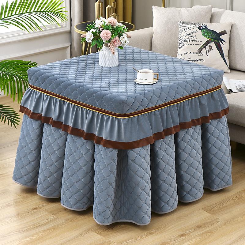 正方形烤火罩加厚夹棉桌布电取暖火炉桌罩家用厚电炉套长方形冬季