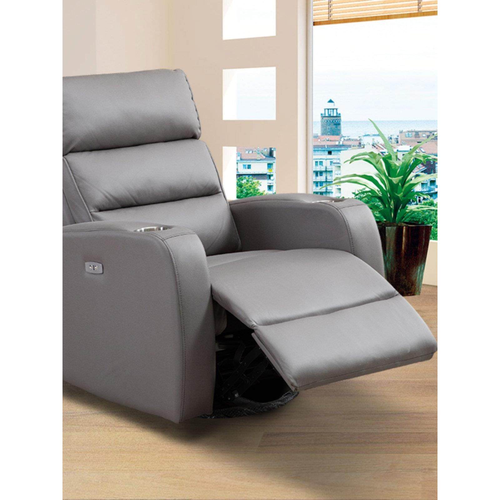 头等太空单人沙发电动科技布艺按摩懒人多功能椅带杯托客厅休闲椅