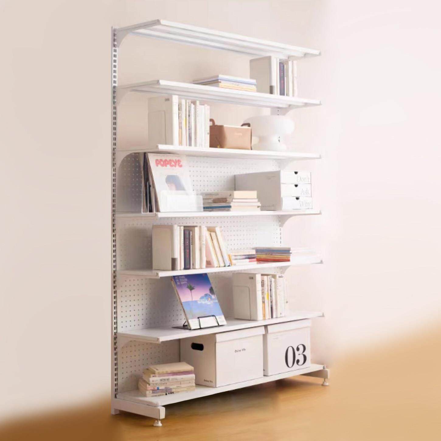 五金洞洞板书架置物架书柜储物架子货架落地多层简约少女书架,住宅家具,书架,淘宝优惠券,粉丝福利购,淘宝优惠卷