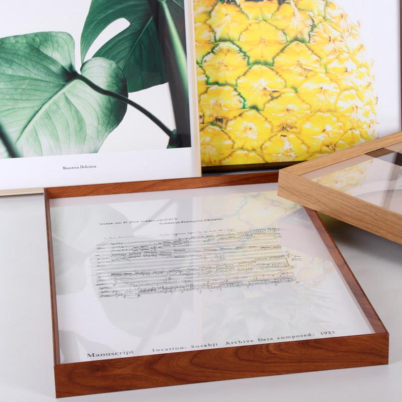 铝合金木纹画框60 80 60 90挂墙8k4kA3营业执照框架16寸20寸相框