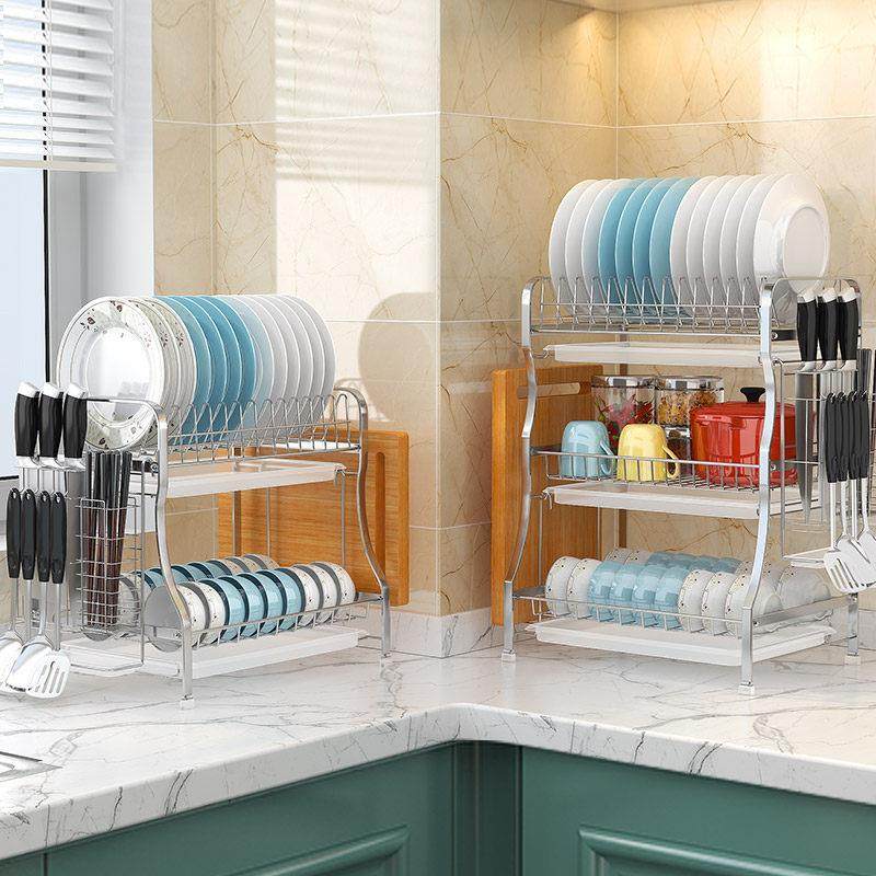 304不锈钢晾放碗架沥水架 厨房置物架家用碗碟架子碗盘柜碗筷收纳,厨房/烹饪用具,厨房置物架/置物柜/角架,淘宝优惠券,粉丝福利购,淘宝优惠卷