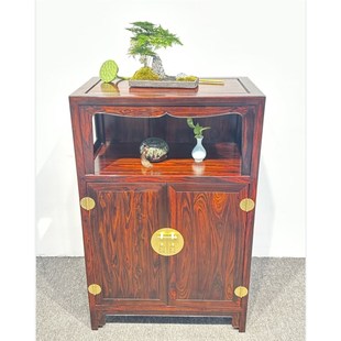 印尼黑酸枝万历柜阔叶黄檀茶水柜书柜置物架柜子中式古收纳柜子