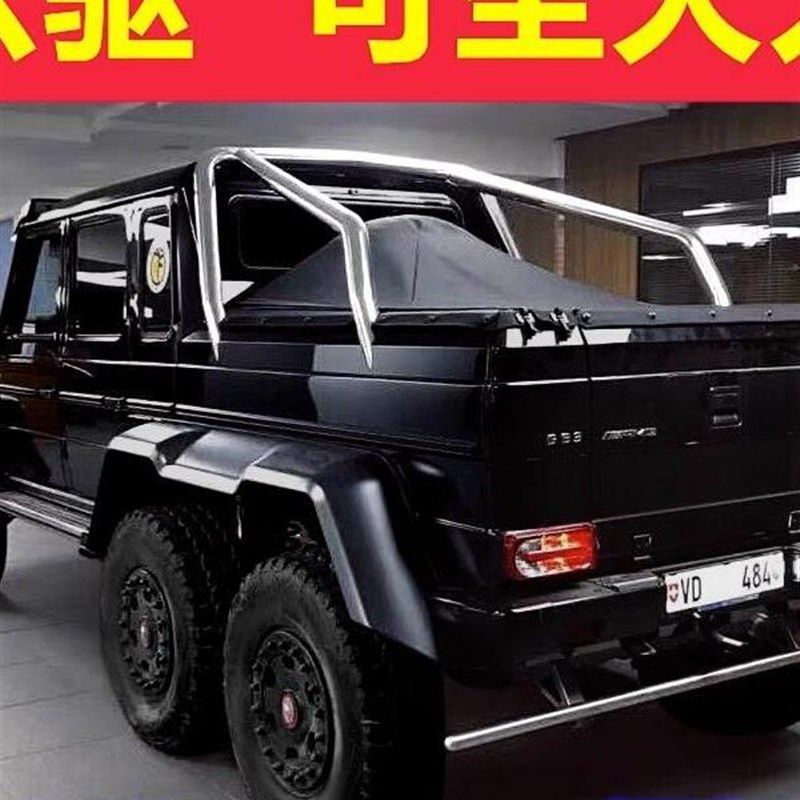 大本儿童电动车越野车四v轮遥控玩具车可坐成人亲子车婴儿车