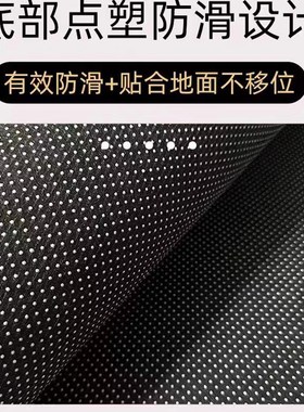2024新中式圈绒入户门地垫进门玄关家用红色地毯客厅卧室隔凉脚垫