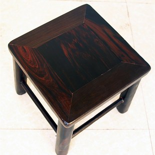 老挝黑酸枝凳子 黑酸枝矮凳换鞋凳红木凳子四方凳板凳儿童凳