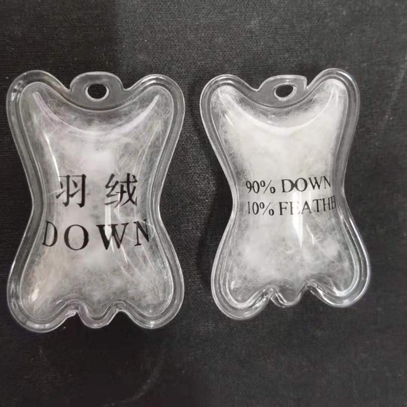 pvc羽绒充气标气泡标羽绒标羽绒吊牌 羽绒服充气吊牌可定制logo