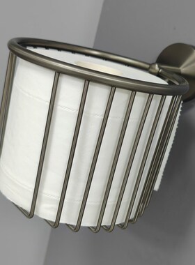 枪灰色纸巾篓免打孔卫生间纸巾架厕所壁挂厕纸架手纸盒卷纸置物架